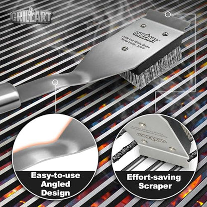 GRILLART Grill Brush and Scraper Replacement Head - 2PCS - color: Replacement Heads