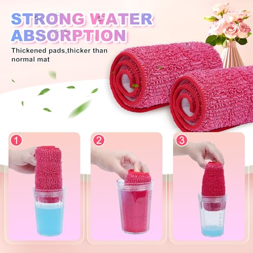 Replacement Microfiber Mop Pads Compatible with Rubbermaid Reveal Spray Mop, 16.5" Reusable Wet & Dry Floor Cleaning Pad Refills Fit for Any Microfiber Reveal Flat Mops(4 Pack) - size: 16.5'' x 5.5
