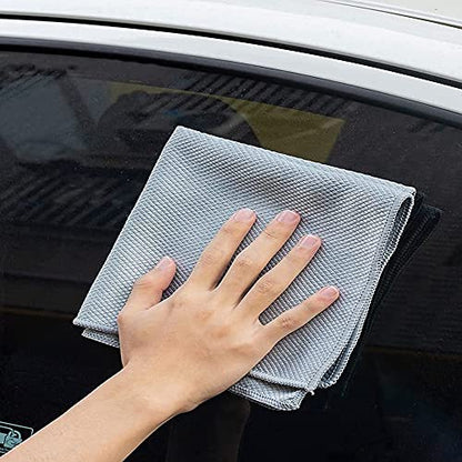 GM Home 8 PCS Waffle Weave Premium Microfiber Cleaning Cloth Kitchen Dish Cloth Rags, Ultra Absorbent and Thick Dish Clothes for Washing Dishes, Fast Drying Cleaning Towels, 12 x 12 in