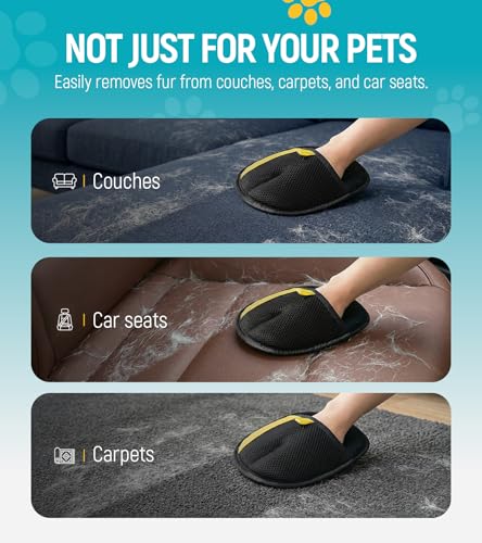 Pet Hair Removal Glove for Dogs & Cats - Upgraded Reusable Electrostatic Pet Hair Glove, Pet Hair Remover Tool for Laundry, Couch, Carpet & Car Seat, Gentle Grooming Mitt - color: 1PCS-BlackBlue