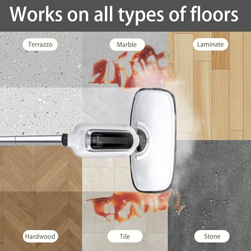 Reusable Steam Mop Pads Set, 5 Pack Steam Mop Pads & 5 Universal Microfiber Cloths, Compatible with KGHKGH, Sprobil, Rvwsx Steam Mops or Cleaners, Washable Replacement Pads for Floor Cleaning - color: white 10