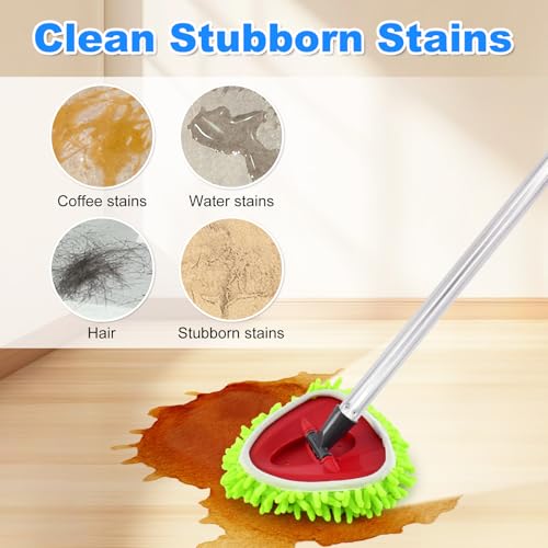 Spin Mop Replace Head, Base, Mop Replacement Head for O Cedar EasyWring 1 Tank System 4 Microfiber Refills, 1 Mop Head Base