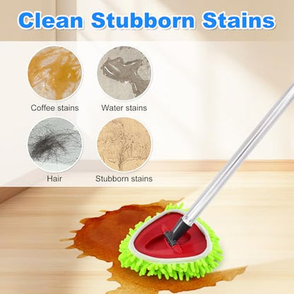 Spin Mop Replace Head, Base, Mop Replacement Head for O Cedar EasyWring 1 Tank System 4 Microfiber Refills, 1 Mop Head Base
