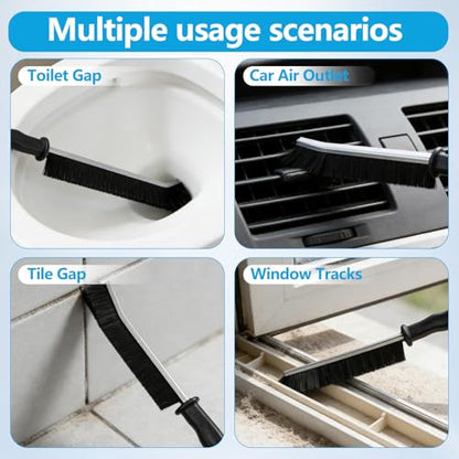 15Pcs Crevice Cleaning Brush Set, Hard Bristle Scrub Brushes for Grout, Window Tracks, and Tight Corners, Multifunctional Household Cleaning Tools for Kitchen and Bathroom