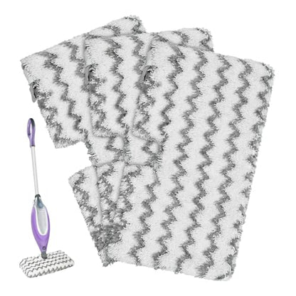 Steam Mop Replacement Pads for Shark S3500 Series S3501 S3601 S3501S S3601C S3550 S3801 S3901 S2901 Steam Pocket Mop,Microfiber Scrub Mop Pads for Deep Cleaning,Reusable and Machine-washable,3 Pack - color: Gray