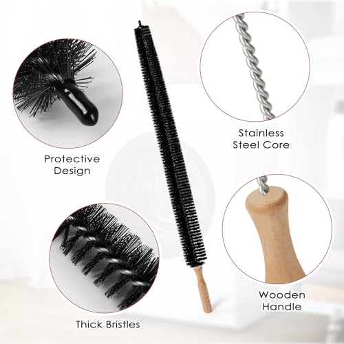 Dryer Vent Cleaner Kit, 2 Pack Dryer Lint Brush, 30 Inch Long Flexible Lint Remover, Refrigerator Coil Cleaning Brush, Home Essentials (Long-Style) - size: Long-style