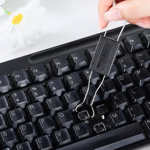5 Pcs Keyboard Cleaner Tool Keyboard Puller Keycap Remover Tool Set 4-Jaw Gripper Switch Puller Set Stainless Steel Keycap Pullers Kit for Mechanical Keyboards