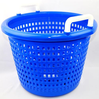 Heavy Basket Blue for Fishing, Laundry Basket, all Purpose Basket - heavy duty, hold up 40 lbs, can take hot and cold condition, used by commercial fishermen for decades.
