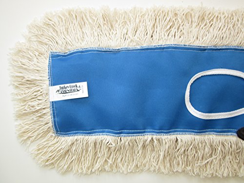 24" Industrial Strength Washable Cotton Dust Mop Refill, Replacement Head for Home & Commercial Use, Fits 24 Inch Frame, Cleans Hardwood, Laminate, Concrete, or Other Floor Systems (24") - size: 24 Inch (Pack of 1)