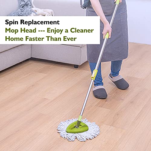 6 Pack EasyWring Spin Mop Refill - Compatible with O-Ceda, Microfiber Floor Spinning Heads Mop Head Replacement - color: 6 Pack