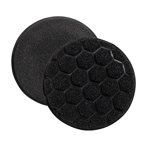 HIC Kitchen Sudz-Power Scratch-Free Scrubber Sponges, Long Lasting Polyurethane, BPA Free, Round, Set of 2 - style: Round, Set/2