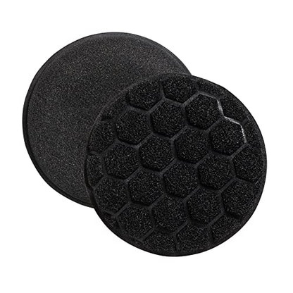 HIC Kitchen Sudz-Power Scratch-Free Scrubber Sponges, Long Lasting Polyurethane, BPA Free, Round, Set of 2 - style: Round, Set/2