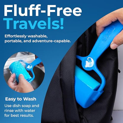 PetLovers EzRoll Reusable Lint Roller - Sticky for Life & Multi-Purpose Pet Hair, Dust, & Lint Remover for Clothing, Upholstery, & Cars - Sustainable, Washable & Efficient - size: Standard