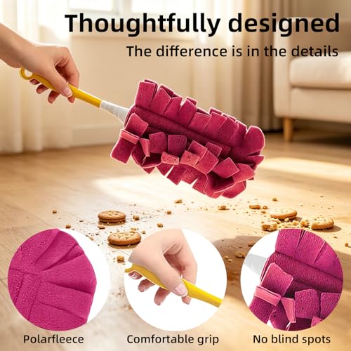 Reusable Duster Refills for Swiffer, 2026 New Washable Heavy Duty Duster Pads, 360° Cleaning Pads for Fan, Window, Blinds, Furniture, Floor (10 pcs) - color: 10 Pcs