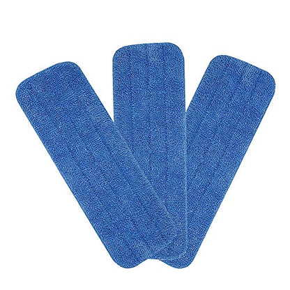 Microfiber Spray Mop Replacement Heads for Wet/Dry Mops Floor Cleaning Pads Compatible with Bona Floor Care System (3 Pack)