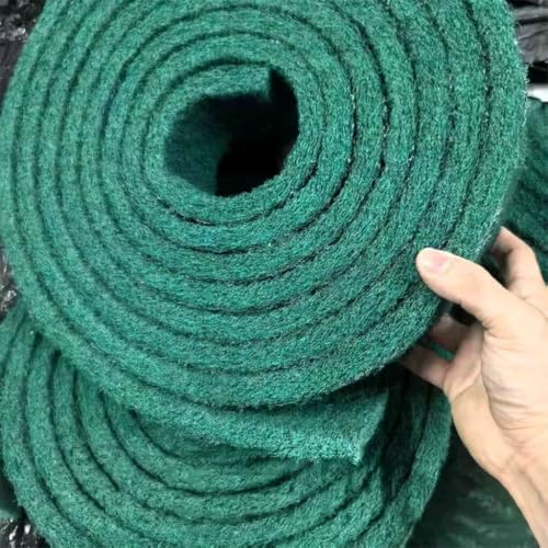 Cuttable Scouring Pad Roll,Thickened Scrubbing Pad for Kitchen Cleaning, Metal Rust Removal, Surface Polishing, Sanding(Green,70×17mm 2Roll) - size: 70×17mm 2Roll