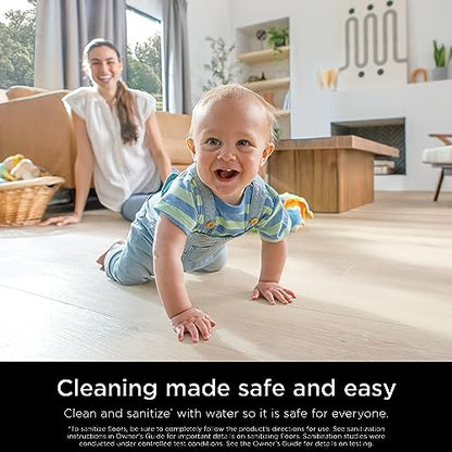 Shark Steam Mop with 2 Machine Washable Dirt Grip Pads, Removable Water Tank, Lightweight, Steam Cleaner for sealed Hard Floors, Marble, Stone, Hardwood, Tile, Laminate, White/Seafoam, S1000 - style: Steam Starter