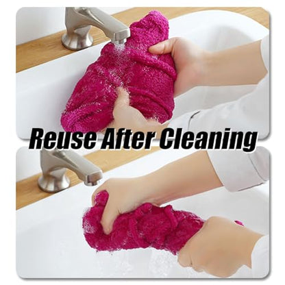 Multifunctional Lazy Brooms Cover, 15"×10“ Replacement Microfiber Broom Cloth, Reusable Mopping Cloth Replacement, for Wet & Dry Cleaning Dust Cobwebs and Pet Hair, for Home and Office (Mix)