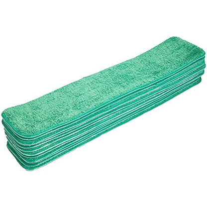 Arkwright Spray Mop Replacement Pads - (Case of 120) Bulk Microfiber Flat Dry and Wet Refill Mop Pads Floor Cleaning, Compatible with Bona and Rubbermaid, Fits All Mop Heads, 24 in, Green - color: Green, size: 24 Inch (Case of 120)
