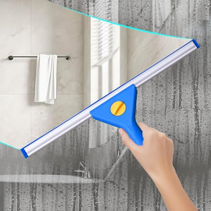 Professional Window Cleaning kit, 2-in-1 Window Squeegee with 78" Extension Poles, Suitable for Indoor & Outdoor Window, High Glass, High Windows, Multi-Purpose Car Windshield Cleaning - size: 15.74 - 78.74"