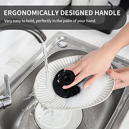 Silicone Sponge, BEAUTAIL Non-Scratch Scrub Sponges, for Washing Dishes and Cleaning Kitchen, Long Lasting and Reusable Dishwashing Scrubber, Suction Up Hang Designed, 2 Pack, Black+Olive Green - color: 2pcs Black+olive Green