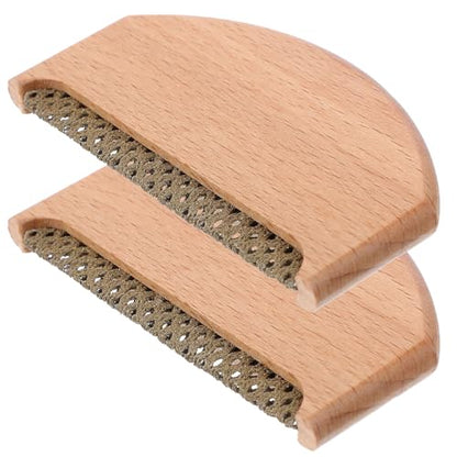 2pcs Portable Lint Remover for Clothes and Carpet, Handheld Fabric Scraper with Gold Finish, Household Hair and Pet Fur Remover, Multipurpose Home Lint Shaver for Sweaters and Wool