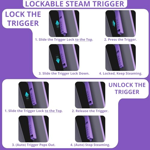 awasky Steam Cleaner Handheld: 1200W Fast 10-Sec Heat-Up-750mL (25oz) Tank-No Cooling-Refill Anytime-Lockable Steam Trigger-14-Piece Kit for Home Car Grout Tile Cleaning