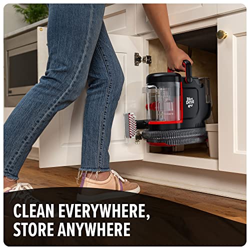Dirt Devil Portable Spot Cleaner Machine for Carpet and Upholstery, Powerful Suction Spot Cleaning Machine with Versatile Tools, Pair with Dirt Devil Portable Cleaner Solution - style: Portable Spot