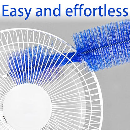 Fan Cleaner Brush Bendable Fans Duster Reusable Dust Remover Plastic Dust Cleaner Flexible Microfiber Head Ceiling Brush for Fans Air Conditioning Home Car Vents Curtain Box Fan Shutters, 3 Pcs