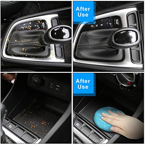 TICARVE Cleaning Gel for Car Detail Tools Car Cleaning Automotive Dust Air Vent Interior Detail Putty Universal Dust Cleaner for Auto Laptop Car Slime Cleaner - color: Blue