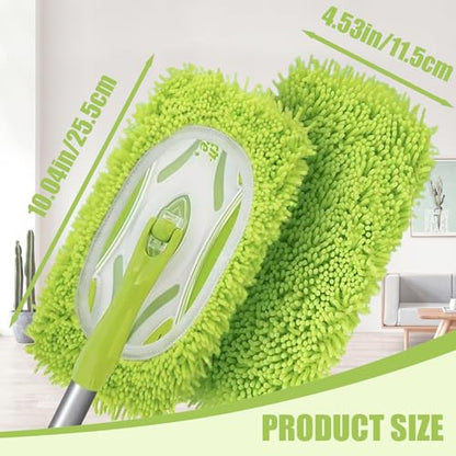 Reusable Mop Pads Refill Compatible with Swiffer Sweeper Mop, Microfiber Wet Mopping Cloths for Floor Cleaning , Ideal for Home Cleaning Washable Floor (4)