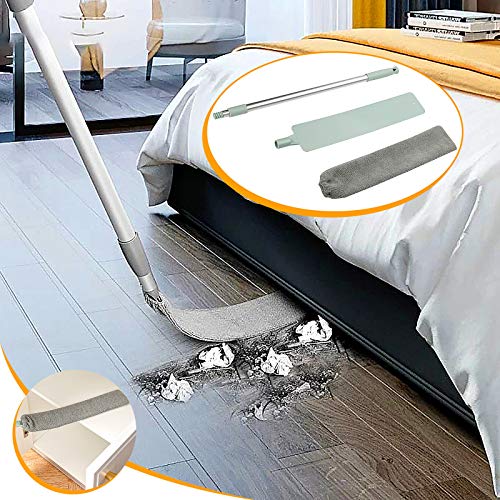 Retractable Gap Dust Cleaner Cleaning Tools with Long Handle 39 inches 2024 New Washable and Retractable Microfibre Feather Duster Brush for Cleaning Under Appliances Furniture Couch Fridge