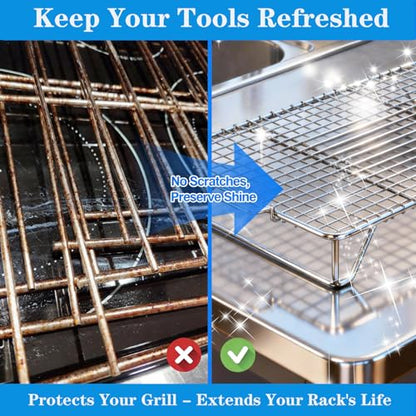 Oven Rack Cleaning Bags, Heavy Duty No Scrub Oven Rack Cleaning Bags, Reusable Leak-Resistant PE Bags for Deep Soaking Grill Grates, BBQ Racks, No Cleaner Included, 5 Pack (27.5''*19.6'') - size: 1 Count (Pack of 5)