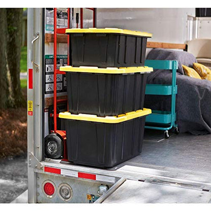 HDX 17 Gal. Storage Tough Tote in Black