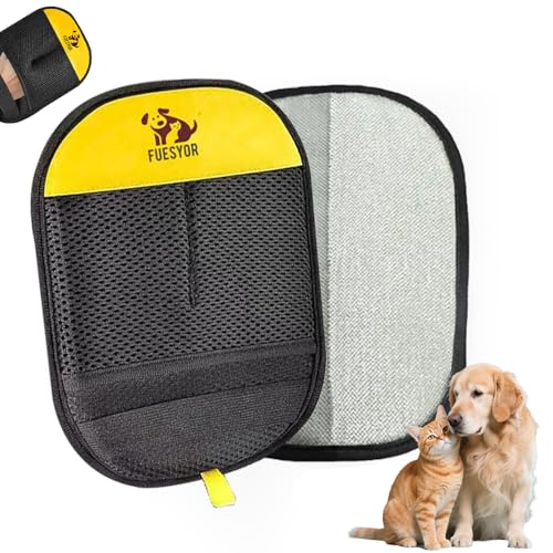 2 Pack Pet Hair Remover Gloves for Dogs & Cats, Reusable Static Fur Remover Mitt, Lint Cleaner for Clothes, Couch, Carpet, Car Seats
