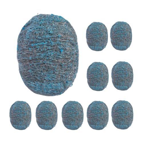 Metal Scrub | Effective Steel Soap Scrubber | 10X Abrasive Reusable Multi-Purpose Brush for Grime Sink Pans Hygiene Stovetops Pots Skillets Stubborn Grease
