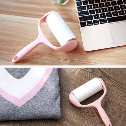 Lint Roller, 9 Refills 540 Sheets, Pet Hair Remover Kit for Clothes Carpet | Super Sticky Adhesive, for Car Seats, Dust, Lint, Dogs, Cats, Easy to Use, for Home and Auto - color: 1handle+9refills