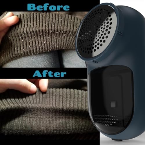 Rechargeable Fabric Shaver, Magictec Lint Remover Sweater Defuzzer Lints Fuzzs Pills Pilling Trimmer for Clothes and Furniture -Battery Operated (Coastline) - color: Coastline