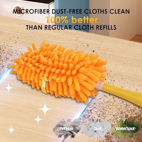 Redones Dusters for Swiffer - Reusable Duster Refill Compatible with Swiffer Hand Duster, 360 Heavy Duty Dusters Refills 4 Pack(Handle is Not Included) - size: 4PCS