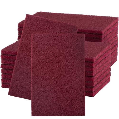 6” x 9” Maroon Scuff Pad 20PCS General Purpose Scrub Pad Automotive Abrasive Pads for Scuffing,Sanding,Scouring,Surface Adhesion Preparation - style: 320 Grit-Maroon-20PCS