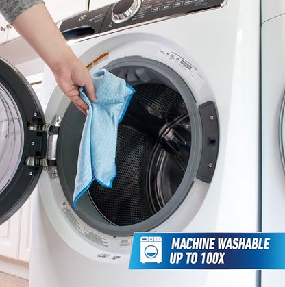 Unger Professional 18” x 18” Large Professional-Grade Microfiber Cloth Towels, 3 Pack, Multi-Purpose Wet and Dry Cleaning Cloths for Kitchen, Bath, Auto, Appliances, Car Supplies - size: 18" x 18" (3 Pack), style: Large Towels