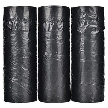 Ultra Strong 15 Gallon Drawstring Trash Bags (102 Count) Large Heavy Duty Thicken Plastic Tall Kitchen Garbage Bags Black for Kitchen Office Lawn Yard - size: 1 Count (Pack of 102)