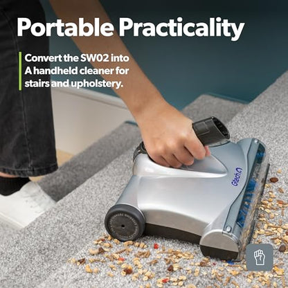 Gtech SW02 Cordless Lithium Carpet and Hardwood Floor Sweeper - Cordless Adjustable Vacuum - Up to 60 Minutes of Runtime - Rechargeable 7.2v Li-ion Battery - Lightweight (3.5 lbs.) - style: Advanced Sweeper SW02