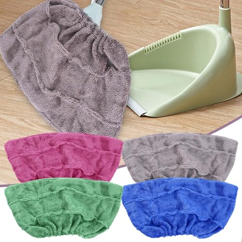 1PCS Random Color Broom Cloth Cover Reusable Coral Velvet Wet and Dry Dual-use Floor Mop Covers Household Cleaning Tools