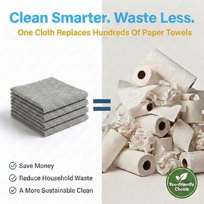 MIRACLEAN Waffle Weave Microfiber Towel, 12 x 12 inches, Barista Towels, Lint Free Cloth, Glass Towels, Waffle Towels Car Detailing, 6 Pack Premium Microfiber Cleaning Cloth - size: 6 Pack
