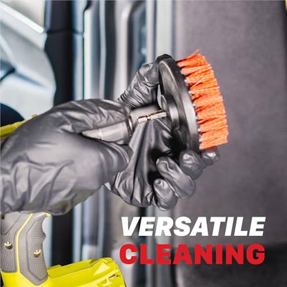 Maxshine 2" Universal M8 Medium-Duty Upholstery & Carpet Drill Brush – Power Scrubber Attachment for Car Detailing – Removes Grime, Stains & Spots from Fabric, Seats & Carpets - size: 2"