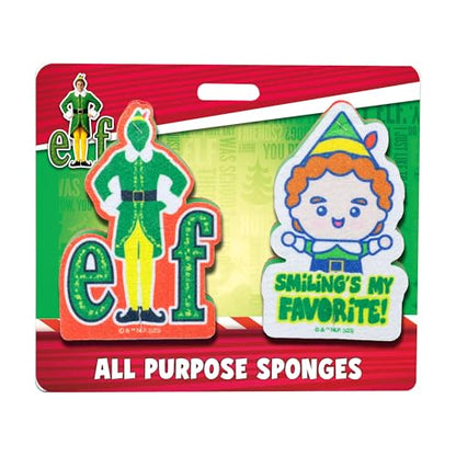 Spoontiques Elf Premium Sponge Set - 2-Pack Multi-Purpose Cleaning Sponges - Dual-Sided Non-Scratch Scrub & Absorbent Wipe - Durable, Reusable, Odor-Resistant for Daily Use