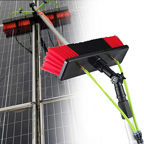 Solar Window Cleaning Pole Kit - 20ft Telescopic Water Fed Brush for Photovoltaic Panels - Extendable Cleaner Equipment for Efficient Solar Panel Maintenance - size: 6m/20ft