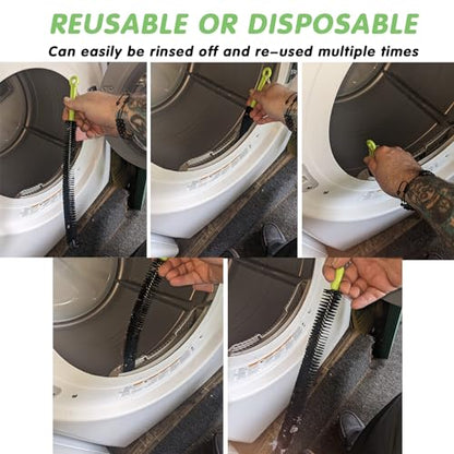 Sewer Drain Brush, Flexible Bendable Long Pipe Cleaners, Cleaning Tool for Home Kitchen Sink, Bathtub and Shower Hair Clogs