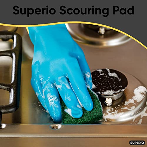 Heavy Duty Scouring Pads Non-Scratching Scrubber, Non-Scratch Cleaning Scrub Pads, Eco-Friendly Reusable Kitchen Scrubbing Pad - size: 20-pack